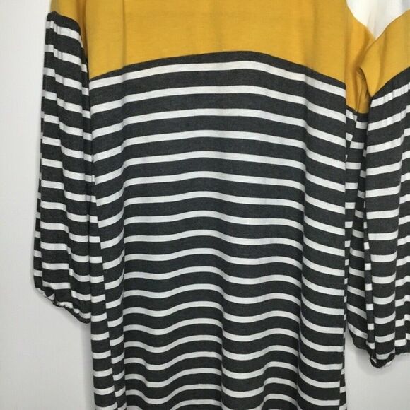 Moa Moa Women's Black/white Striped Long Sleeve Sweatshirt Size M - Picture 8 of 12